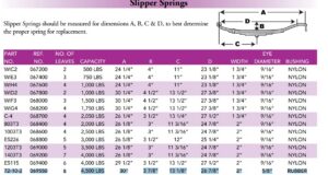 6 Leaf SS Spring 72-10-2 / 4500LB 6LF 30" SLPR SPG W/RBR BUSH, 2"WIDE (9K)